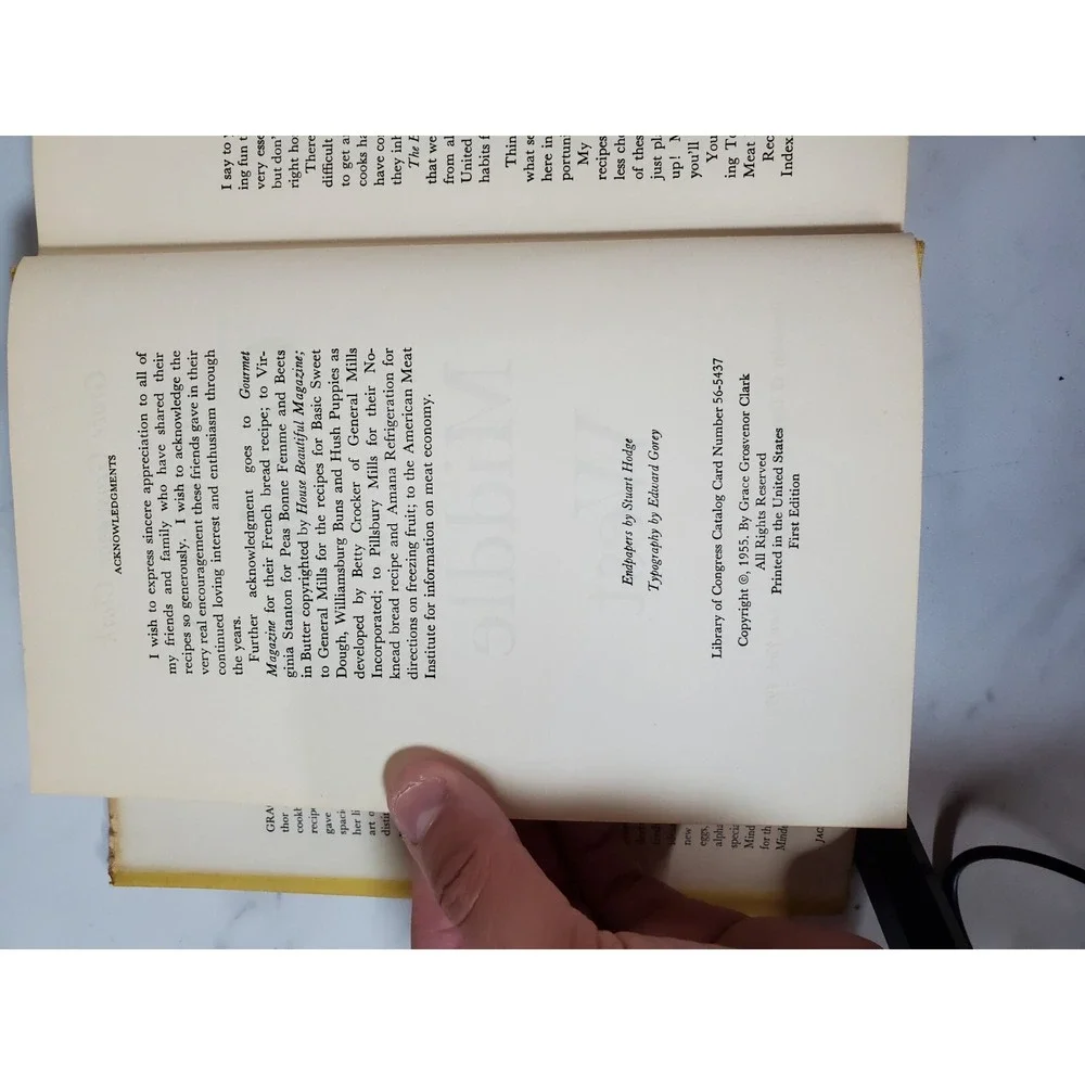Grace Grosvenor Clark  THE BEST COOKERY‎ IN THE MIDDLE WEST  1956 HC/DJ 1stEd